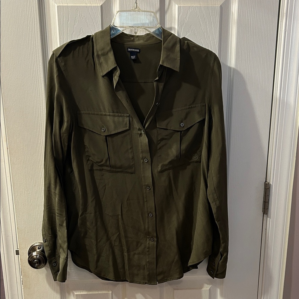 Olive Green Blouse